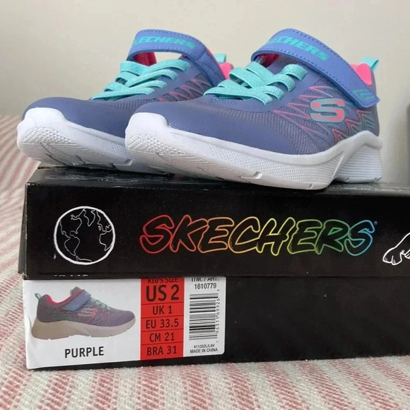 NWT Sketchers Microspec Kid’s Shoe, Bungee Sneakers - Picture 10 of 10